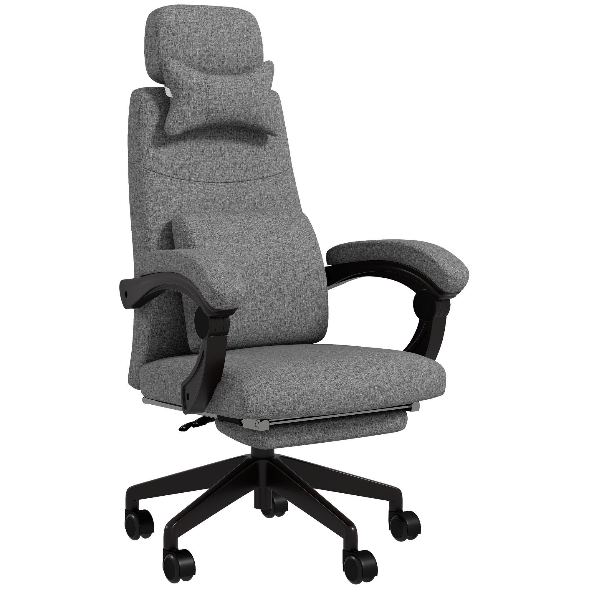 Home Office Chair Swivel Desk Chair with Adjustable Height Footrest